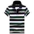 Homens Moda Camisas Polo Stripe Jersey Algodão Camisas Polo